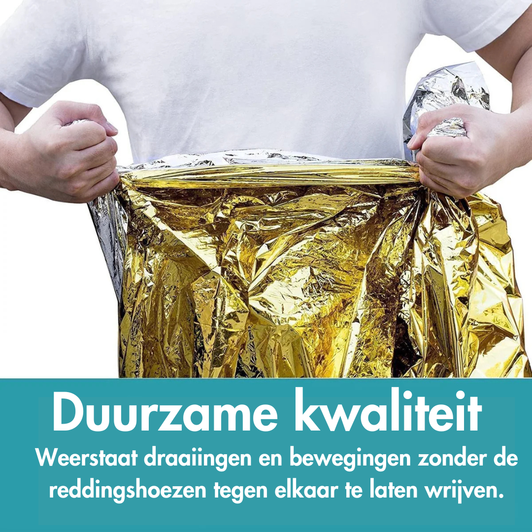 Nooddeken 10 stuks - Essentiële Overlevingsdeken 1+1 GRATIS