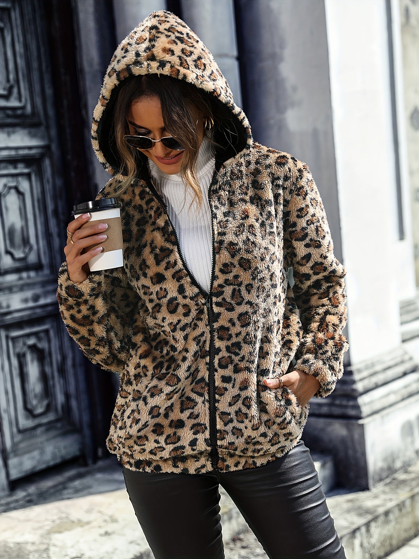Teddyjas Met Luipaard Patroon Vrouwen