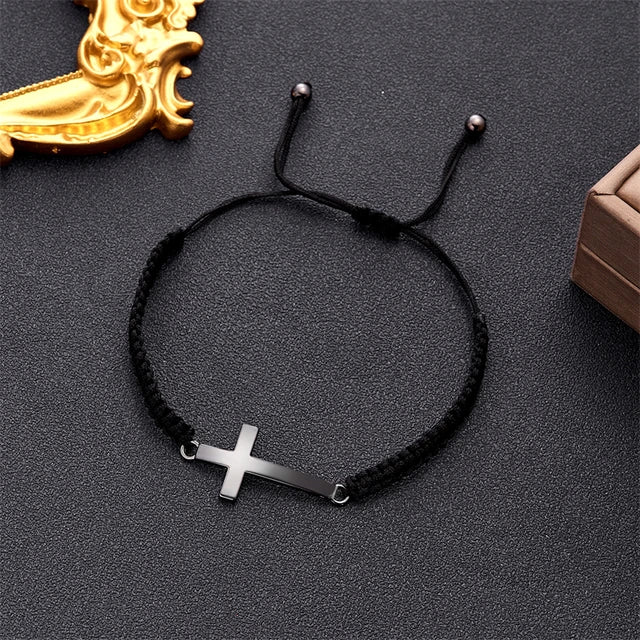 Gevlochten Kruis Armband