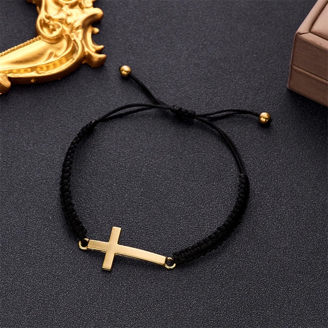 Gevlochten Kruis Armband