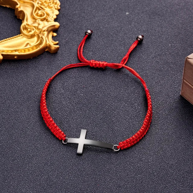 Gevlochten Kruis Armband