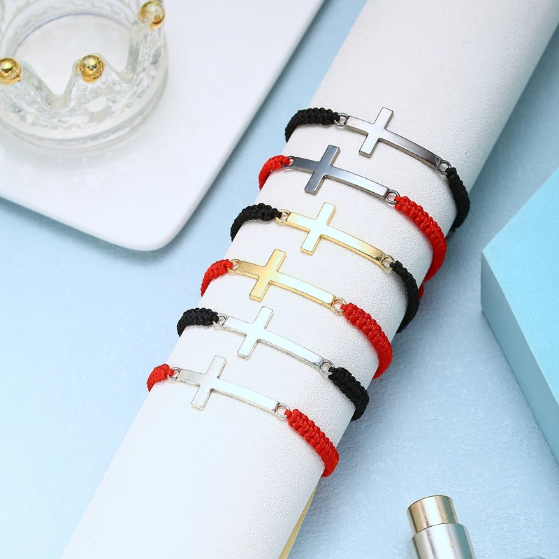 Gevlochten Kruis Armband