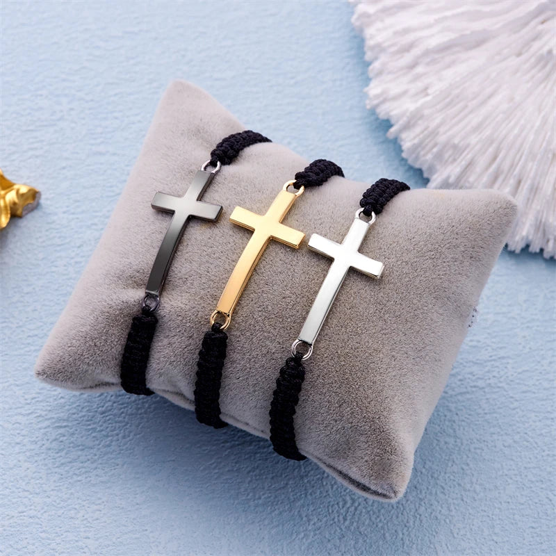 Gevlochten Kruis Armband