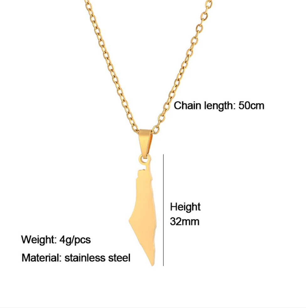 PALESTINA KETTING - SILVER/GOLDEN PLATED