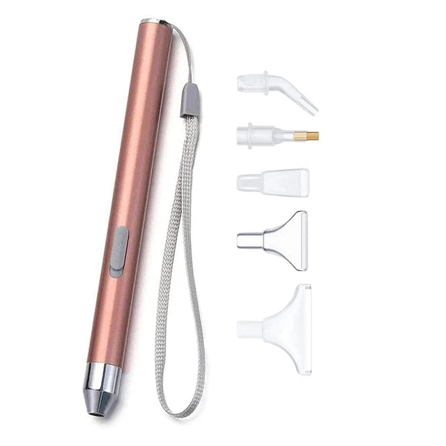 Usb Oplaadbare Diamond Painting Pen Led Verlichting Punt Boorpennen Met Licht 5d Diy Gereedschap Vervangende Koppen Nagels Handwerk