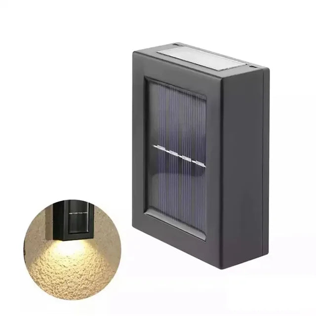 Zonne-Energie Op En Neer Spotverlichting Buiten, Straat Wandlamp Zonne-Energie Zonlicht Waterdichte Zonne-Energie Lamp Tuin Decoratief
