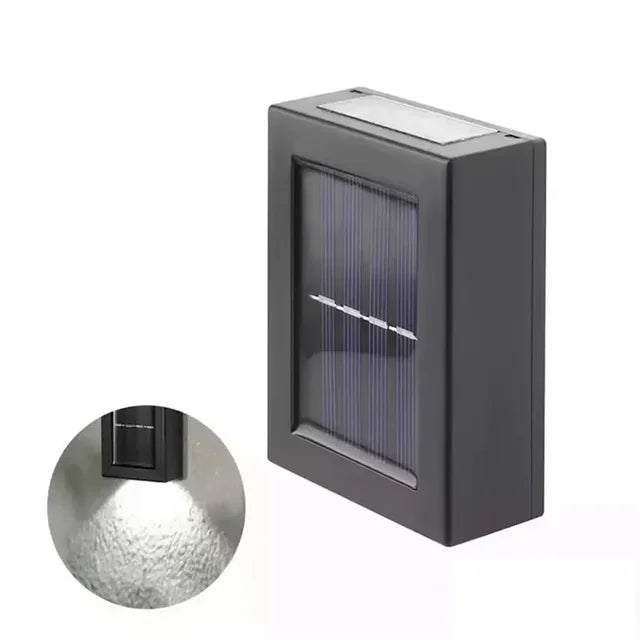 Zonne-Energie Op En Neer Spotverlichting Buiten, Straat Wandlamp Zonne-Energie Zonlicht Waterdichte Zonne-Energie Lamp Tuin Decoratief